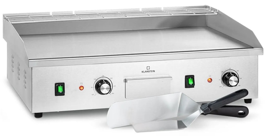 Klarstein Grillmeile 4400, elektromos grill, 2 x 2200 W, rozsdamentes acél grill lap