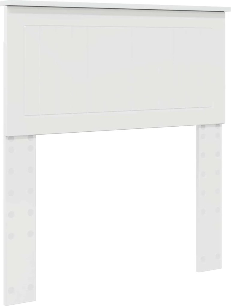 vidaXL Fejtámla Fényes Fehér 80 cm Faanyag