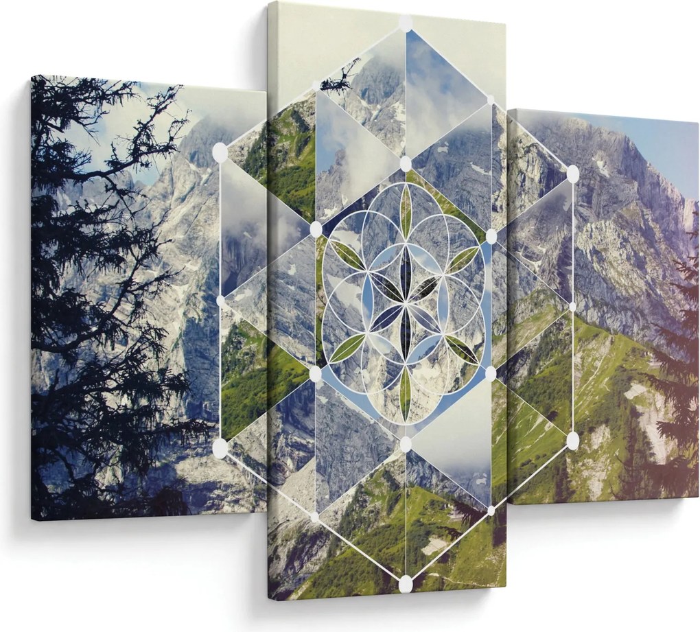 Kép - Geometriai ábra (90x60 cm)