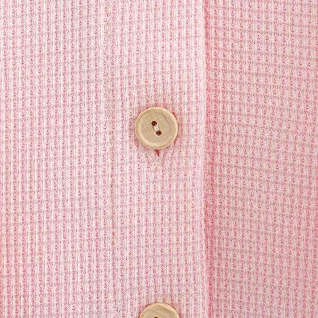 Baba kabátka gombokkal  New Baby Luxury clothing Laura rózsaszín, vel. 62 (3-6 h)