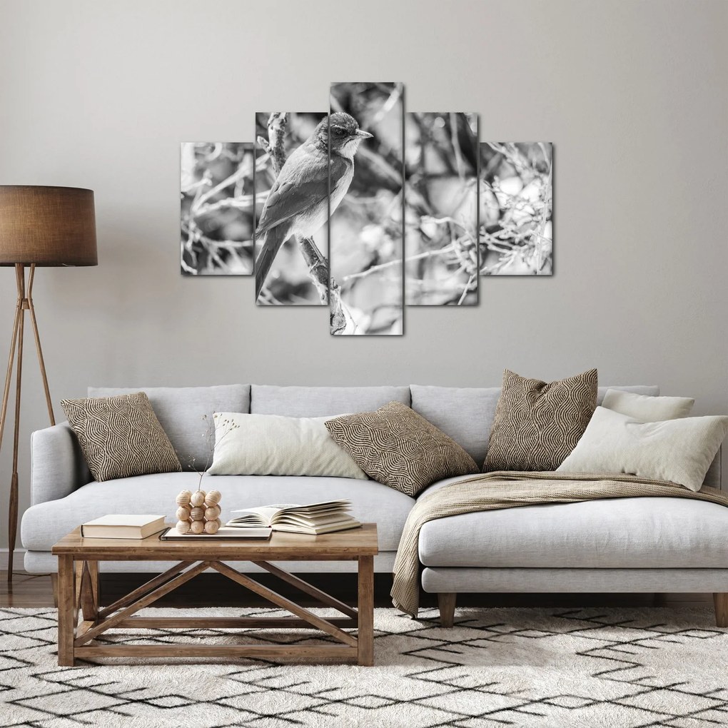 Kép - Kék madár télen (150x105 cm)