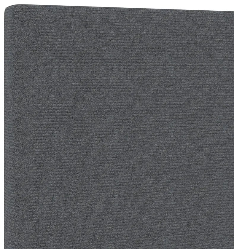 LED Fejtámla Egyszerű Design Sötétszürke 80 cm Corduroy Szövet