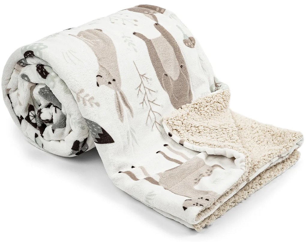 4Home Nordic Friends gyapjú hatású pléd, 150 x 200 cm