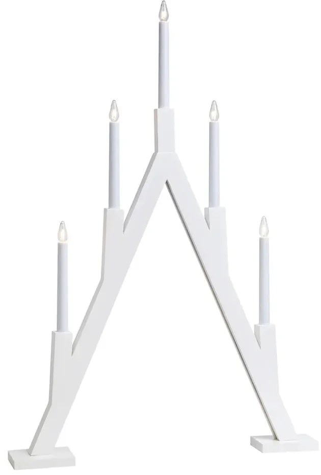 Fehér fénydekoráció karácsonyi mintával Bjurfors – Markslöjd