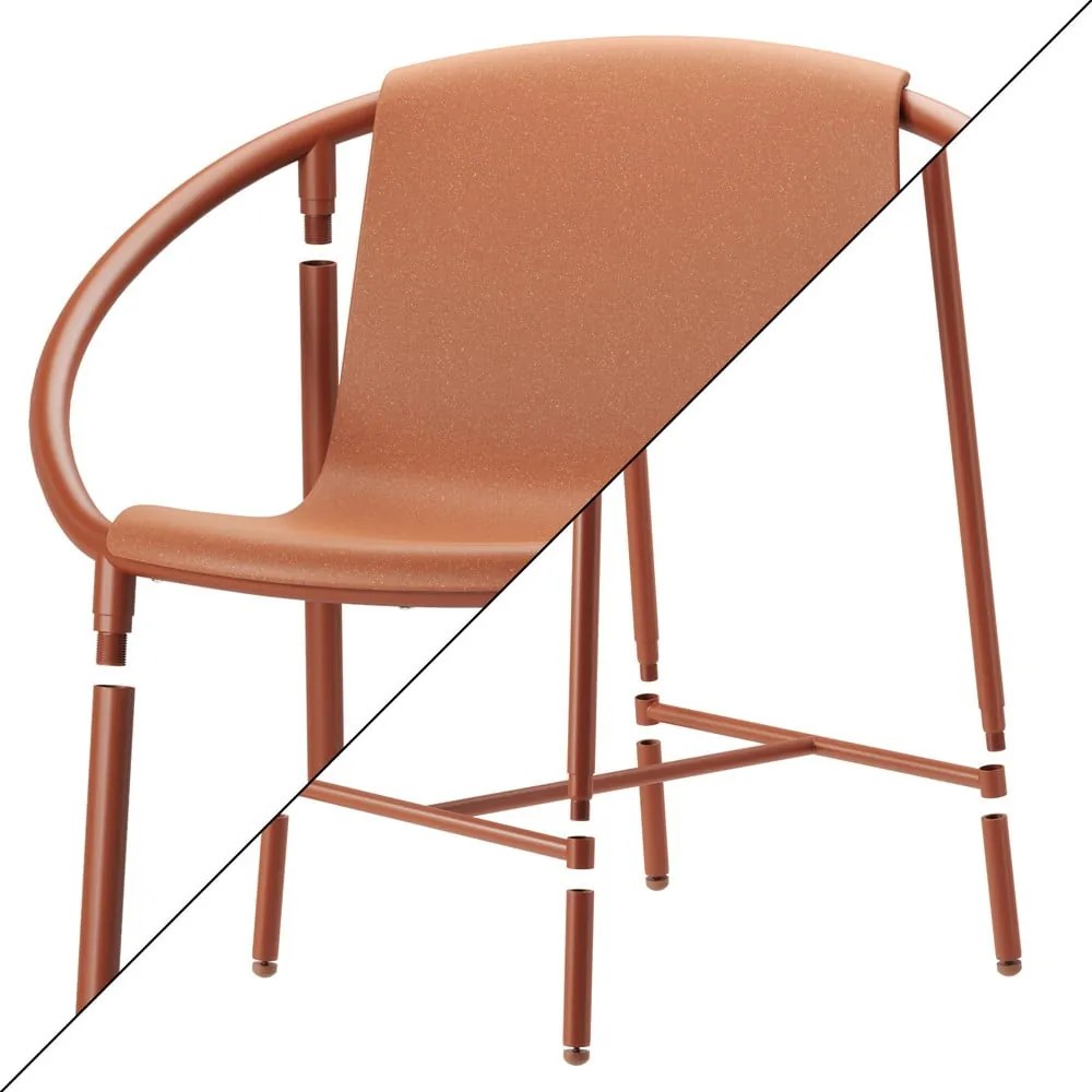 Téglavörös műanyag bárszék 90 cm Ringo – Umbra