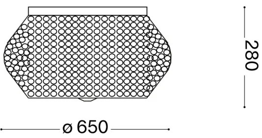 Ideal Lux - Kristály mennyezeti lámpa PASHA 14xE14/40W/230V átm. 65 króm