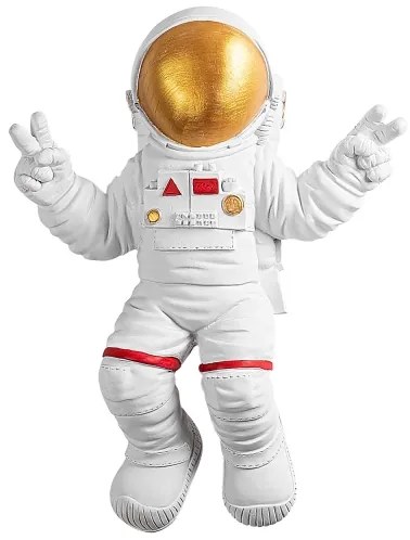 Fali dekoráció 47x35 cm astronaut arany
