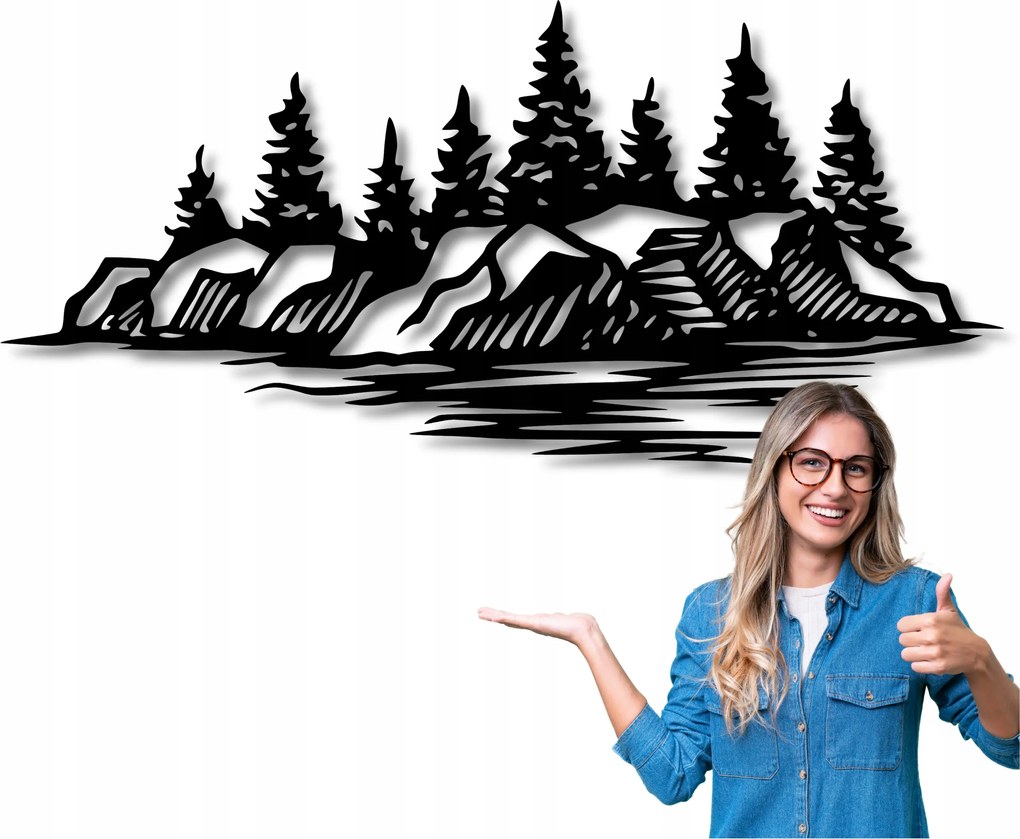 Áttört Kép 90 cm Konyhai Képek Falikép Hegyek Fali Dekoráció