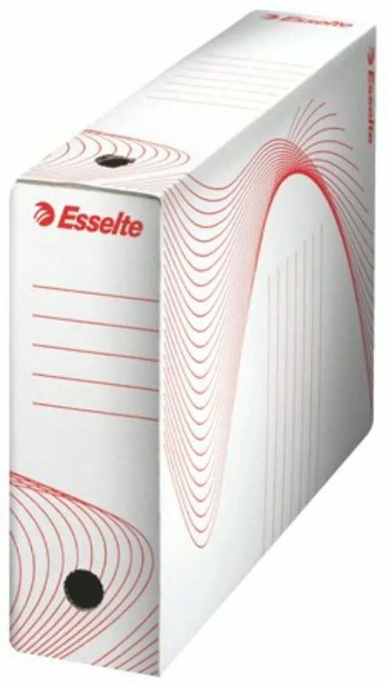 Archiválódoboz, A4, 80 mm, karton, ESSELTE Standard, fehér (E128080)