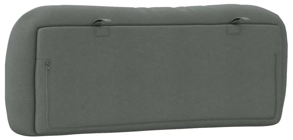 sötétszürke szövet fejtámla párna Hvar 100 cm