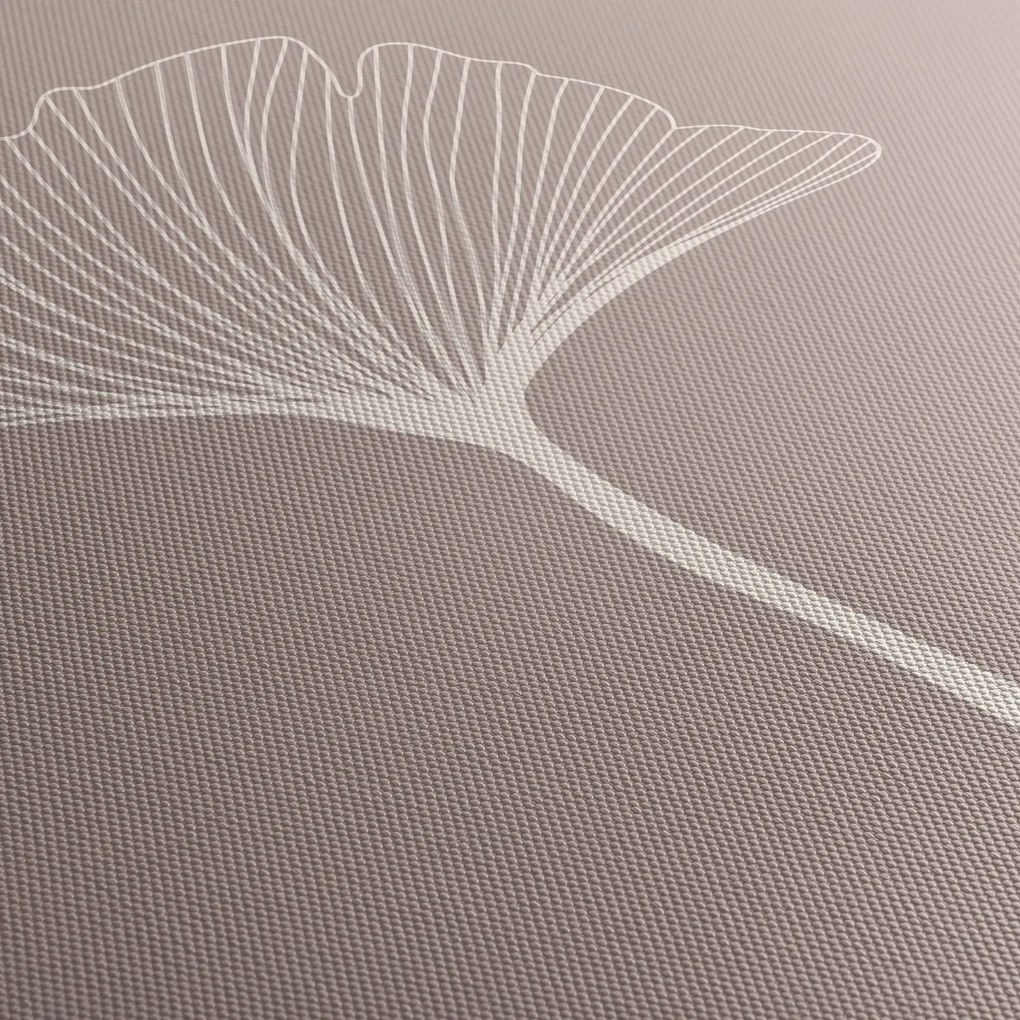 Kép - Bézs színű levelek N⁰5 (150x105 cm)