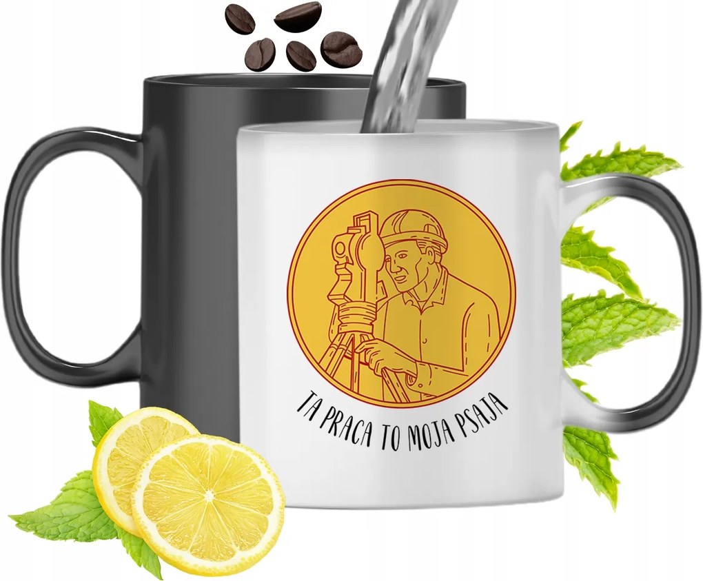 Mágikus Bögre Földmérőknek Színváltós Nyomtatott Fényképpel