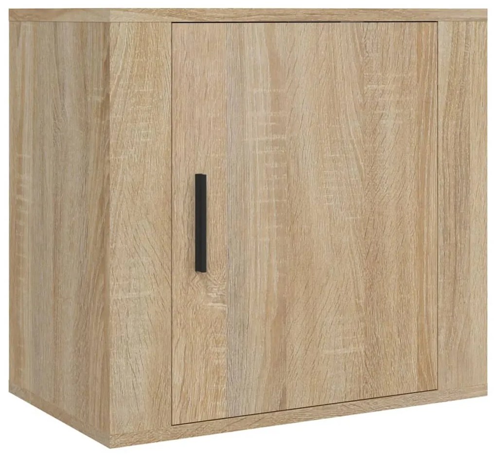 2 db sonoma tölgy falra szerelhető éjjeliszekrény 50x30x47 cm