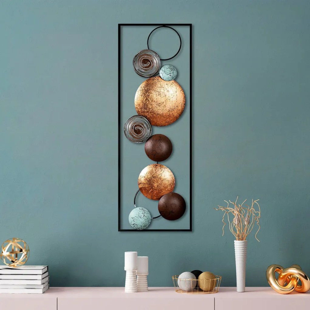 Textured fém fali dekoráció, 32 cm – TR891TNL2404