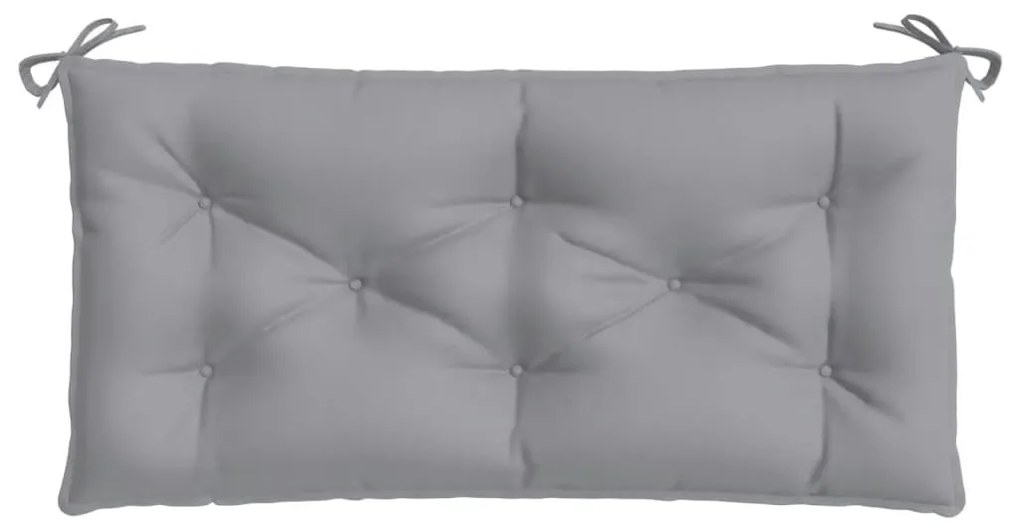 2 db szürke oxford szövet kerti padpárna 100 x 50 x 7 cm