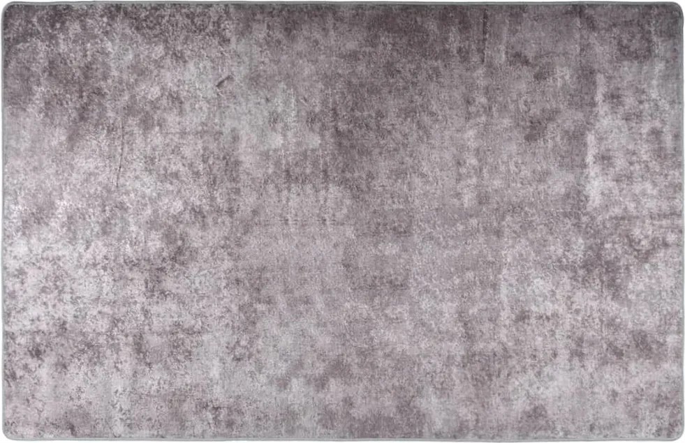 vidaXL szürke csúszásmentes mosható szőnyeg 80 x 150 cm