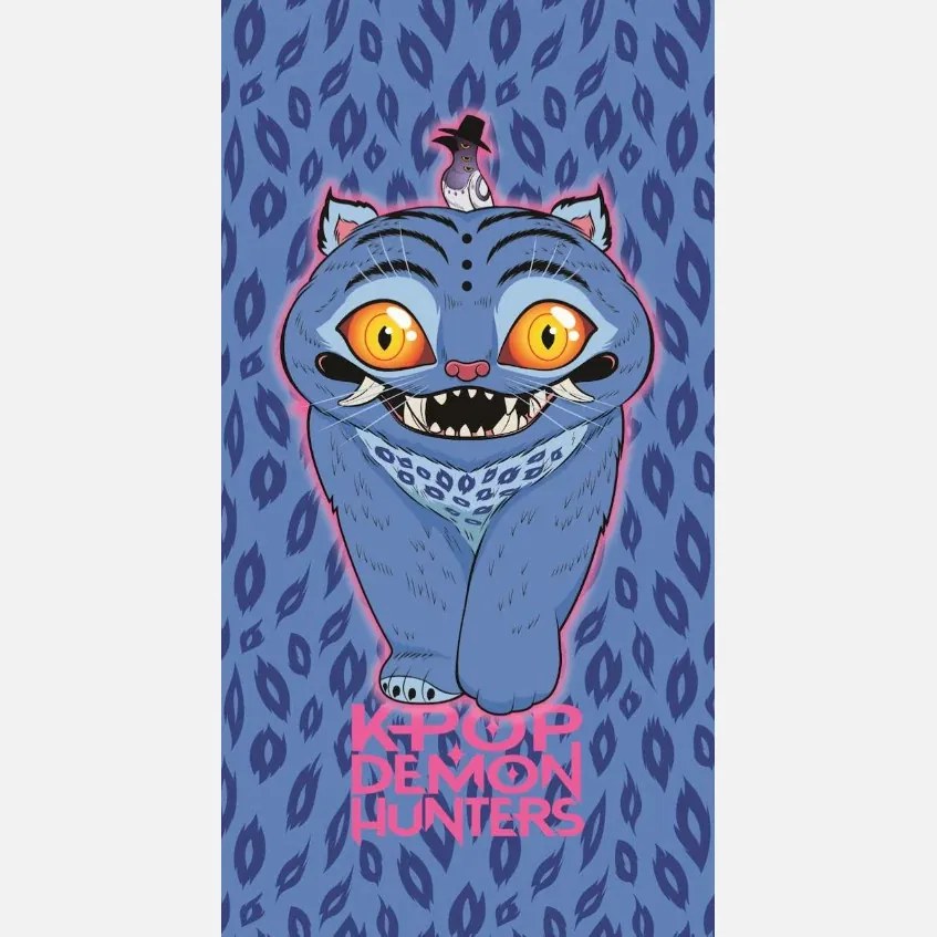 K-pop Démonvadászok Derpy fürdőlepedő, strand törölköző 70x140cm