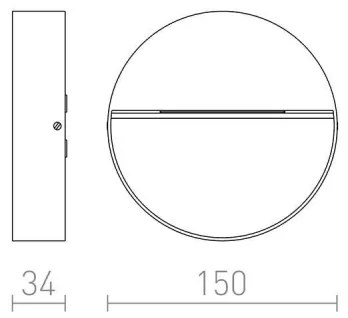 RED-Design Rendl-R12539- LED Kültéri beépített lámpa AQILA LED/6W/230V IP54