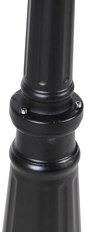 Klasszikus kültéri lámpa fekete 200 cm IP44 - Havana