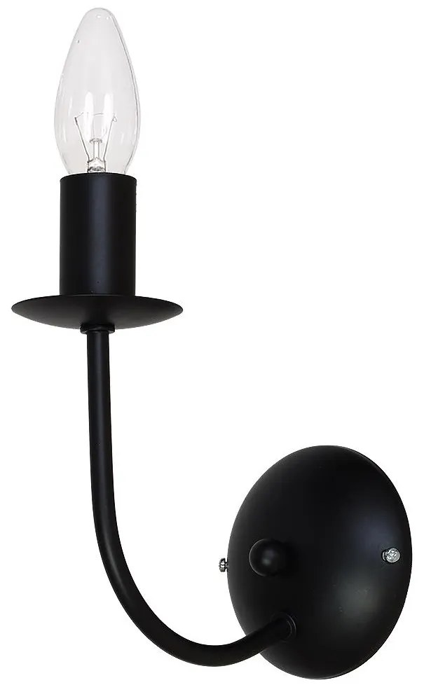 Fali lámpa GLOBE 1 1xE14/60W fekete