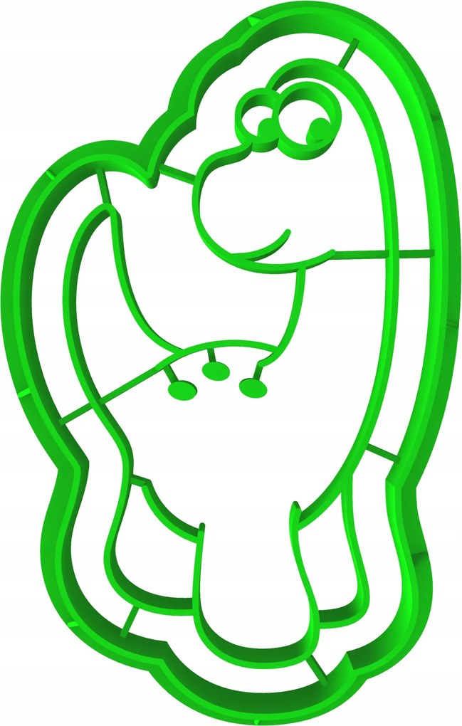 Foremka Lyukasztó Mézeskalács kiszúró Dinoszaurusz Brachiosaurus 8,5cm