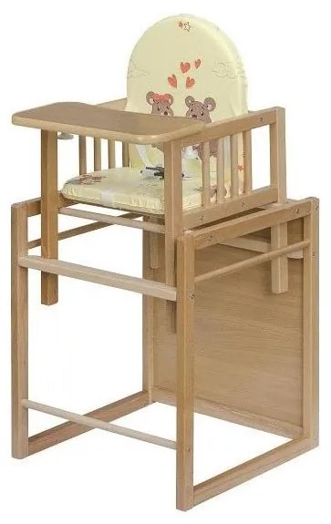 COSING - Gyermek étkezőszék 2 az 1-ben Viktoria bükk/krémszínű