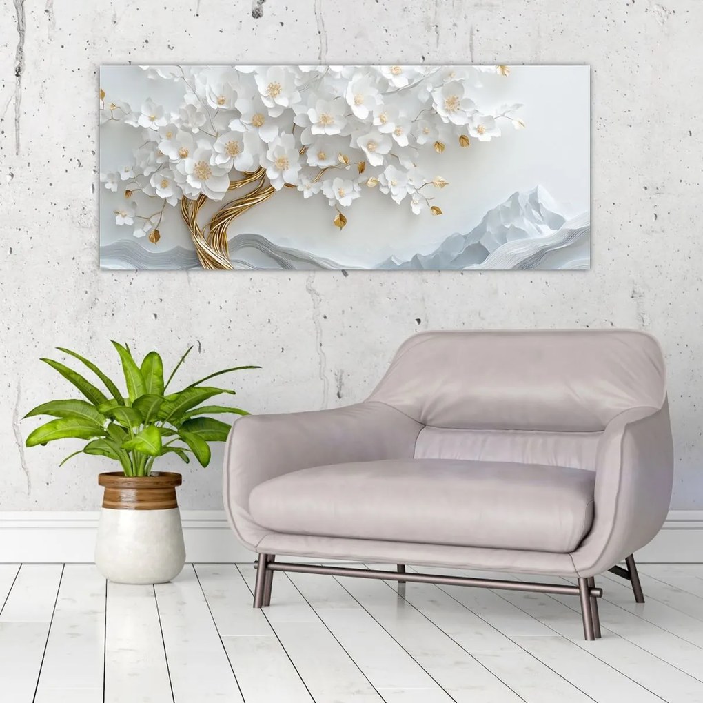 Kép – 3D elegáns életfa (120x50 cm)