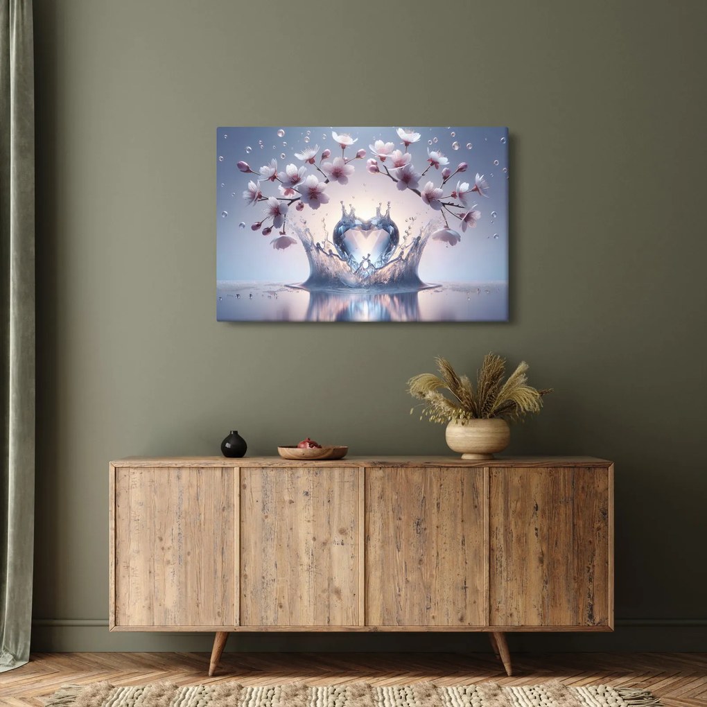 Kép - Gyémánt szív (90x60 cm)