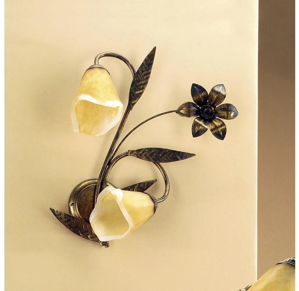 ONLI - Fali lámpa ALGA 2xE14/6W/230V bronz