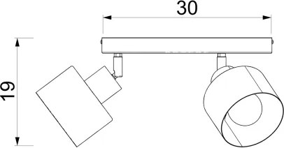 PARKLA 3xE27/15W/230V bézs spotlámpa