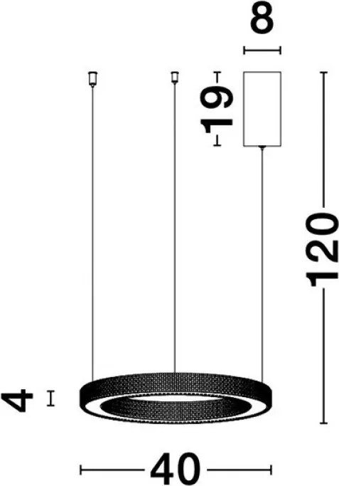 NOVALUCE 9285410 Modern Led Függesztett Lámpa LED IP20