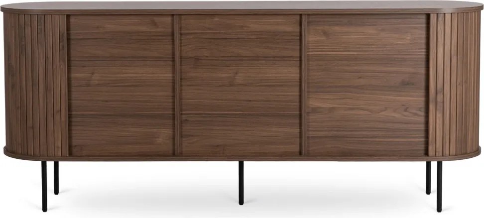 Komoda TRISH 180 cm Dwudrzwiowa Rozsuwana Orzech