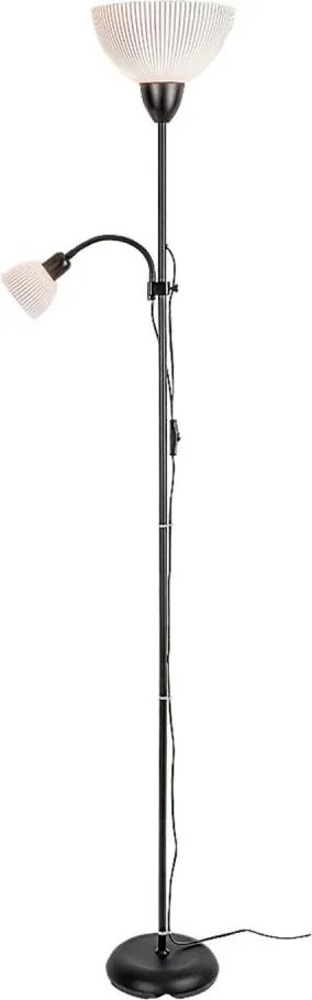 Rabalux 74109 - Állólámpa ACTION PRO 1xE27/60W/230V + 1xE14/25W fekete