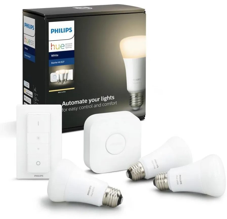 Kezdőcsomag Philips Hue STARTER KIT 3xE27/9W 2700K + központi egység