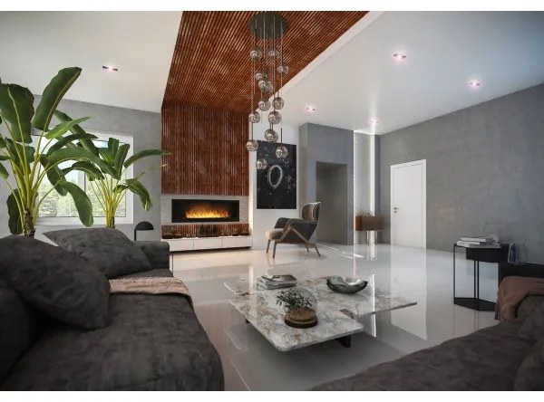 InFire - Beépített BIO kandalló 150x50 cm 4,2kW fekete