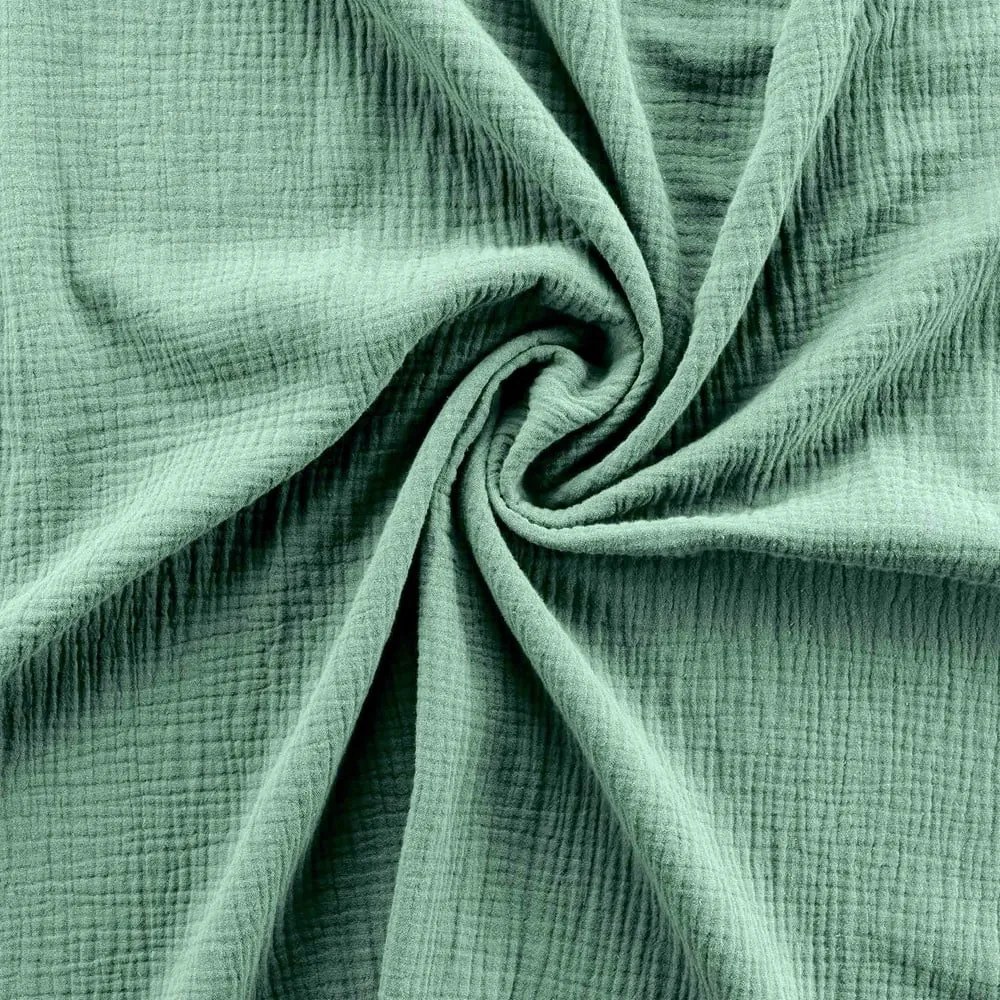 Világoszöld kétszemélyes-hosszabbított muszlin ágyneműhuzat 240x220 cm Angelia – douceur d'intérieur