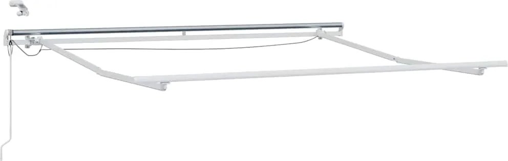 vidaXL Napernyő keret LED -es lámpákkal Fehér 350 x 250 cm Alumínium