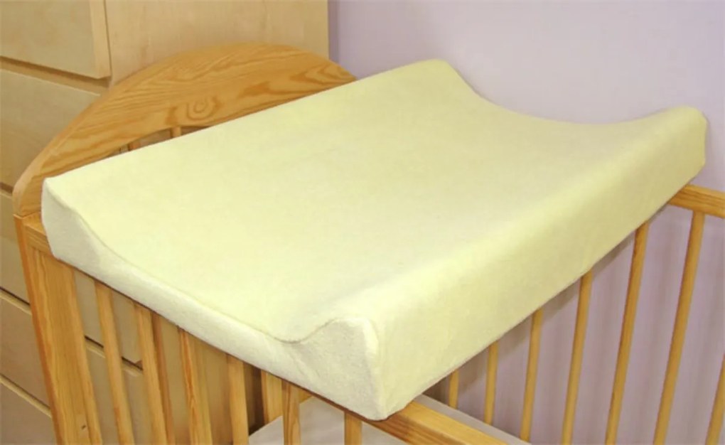 baby nellys bársony lepedő pelenkázó lapra, 60cm x 80cm - krémszínű