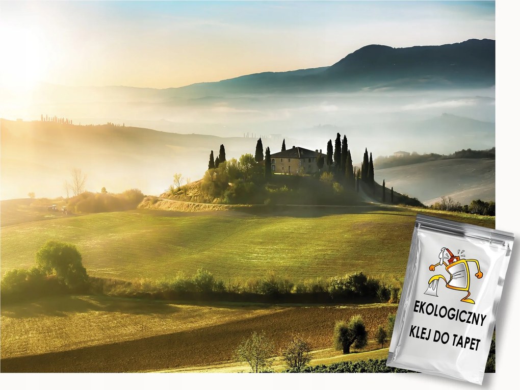 Fotótapéta Flizelina Vidéki táj Toszkána Mezők Hegyek 350x250 ragasztó