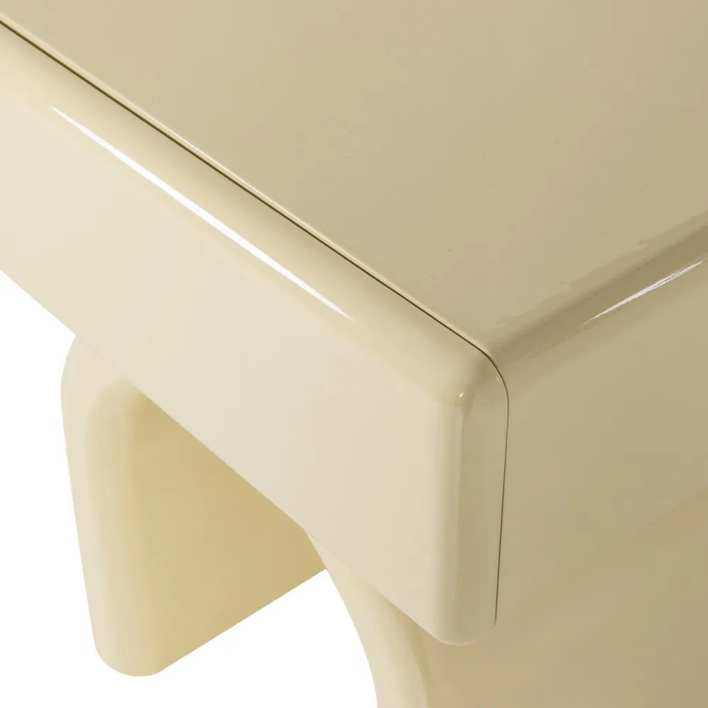 Világossárga fényes éjjeliszekrény Zorel – WOOOD