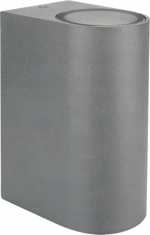 Homlokzati lámpa kétirányú 2xGU10 kerek szürke Torre IP54 Spectrum