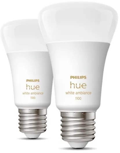 KÉSZLET 2xLED Dimmelhető izzó Philips Hue WHITE AMBIANCE E27/8W/230V 2200-6500K