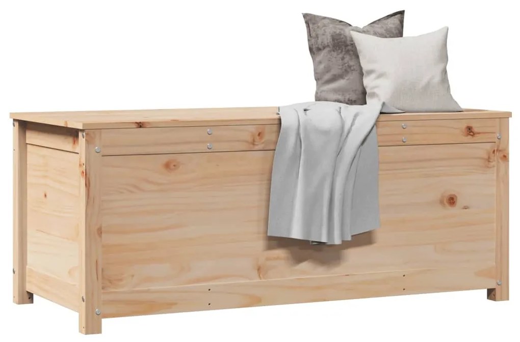 tömör fenyőfa tárolóláda 110x50x45,5 cm