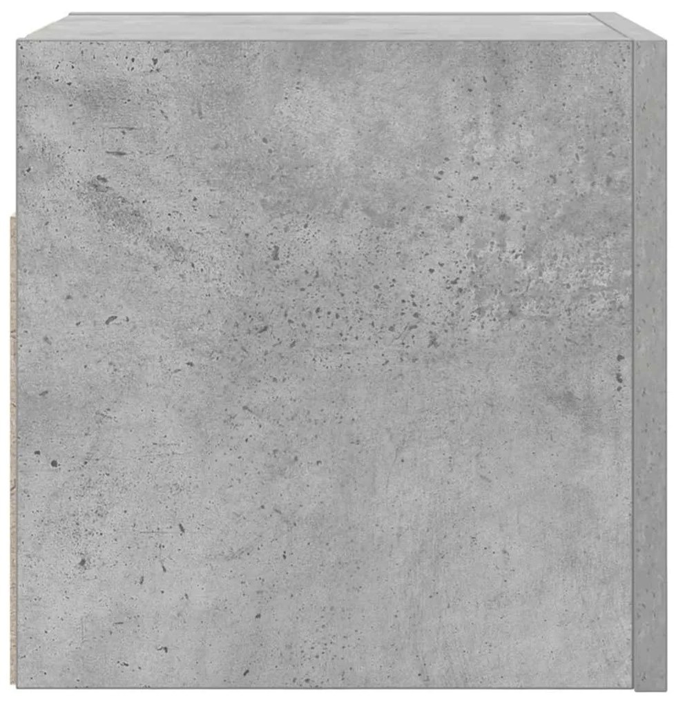 2 db betonszürke falra szerelhető TV-szekrény 30,5 x 30 x 30 cm