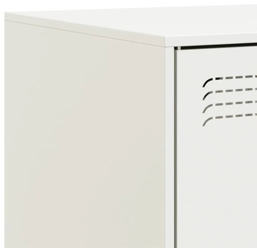 fehér acél TV-szekrény 67 x 39 x 44 cm