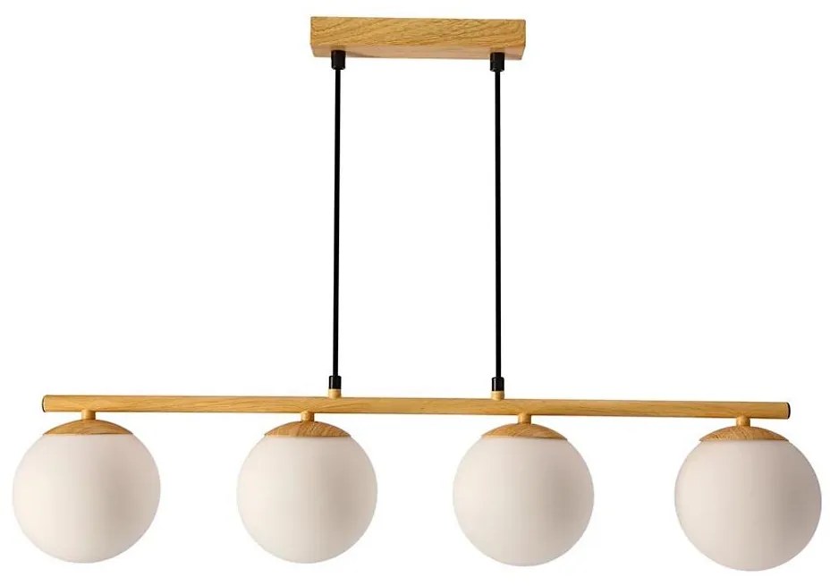 Csillár zsinóron CARRINE 4xE14/40W/230V barna