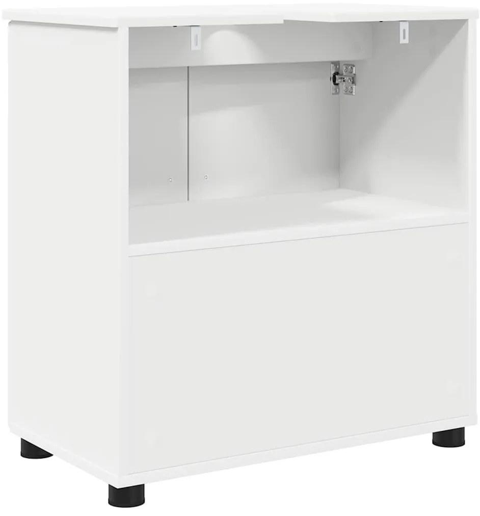 Fürdőszoba Székény polcokkal Fehér 61 x 35 x 64 cm Faanyag