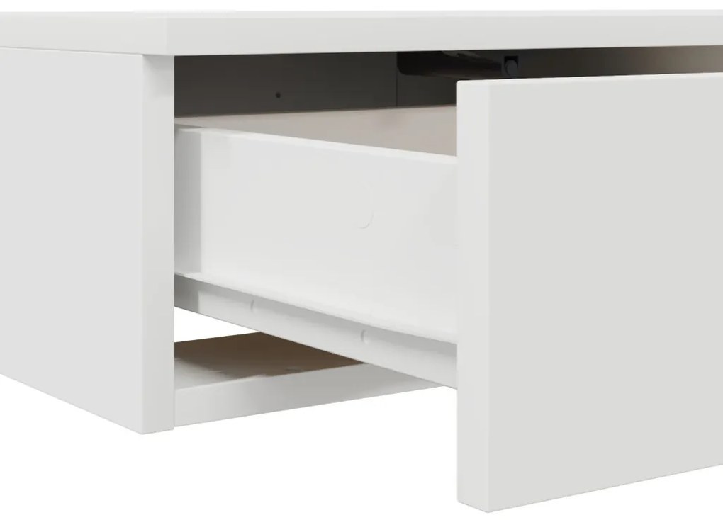 Ágyfiókok fiókkal Fehér 135 x 36.5 x 16.5 cm Faanyag