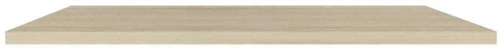 tölgyszínű MDF lebegő fali polc 120 x 23,5 x 3,8 cm