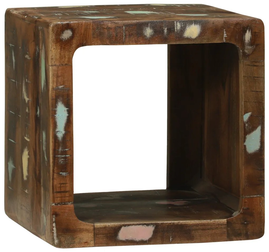 TV Egység 36x36x30 cm Tömör Fa Újrahasznosított